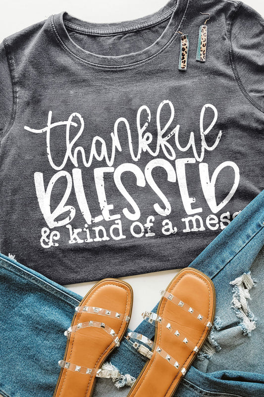 Gray Blessed TShirt