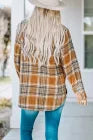 Rust/Tan Plaid Flannel Top