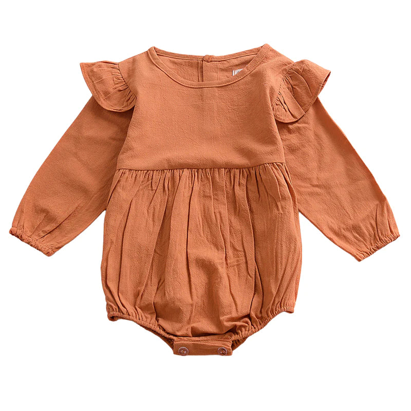 Girls Camel Romper